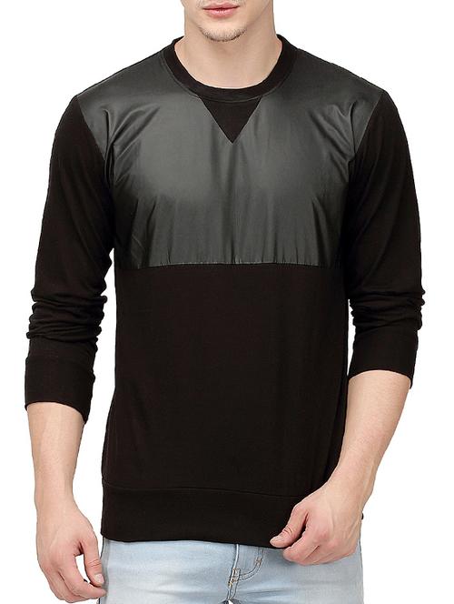 black cut and sew tshirt - 10399052 - Standard Image - 1