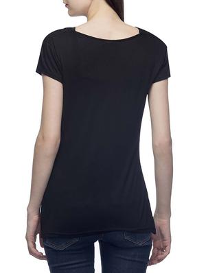 black viscose crop top - 10411634 - Standard Image - 3