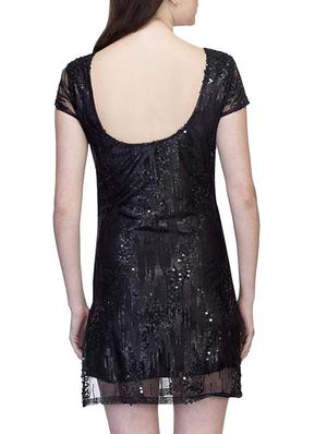 v-neck sequins sheath dress - 10411644 - Standard Image - 3