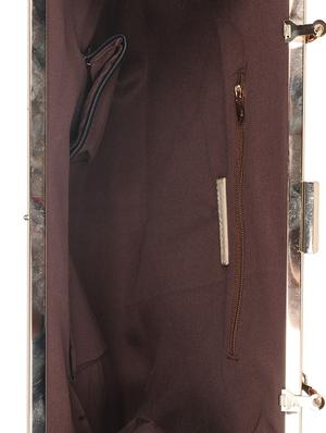 black leatherette clutch - 10416300 - Standard Image - 3