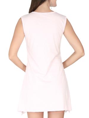 ice pink georgette dress - 10417724 - Standard Image - 3