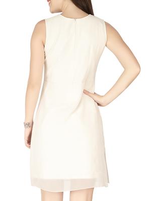 round neck embellished a-line dress - 10417731 - Standard Image - 3