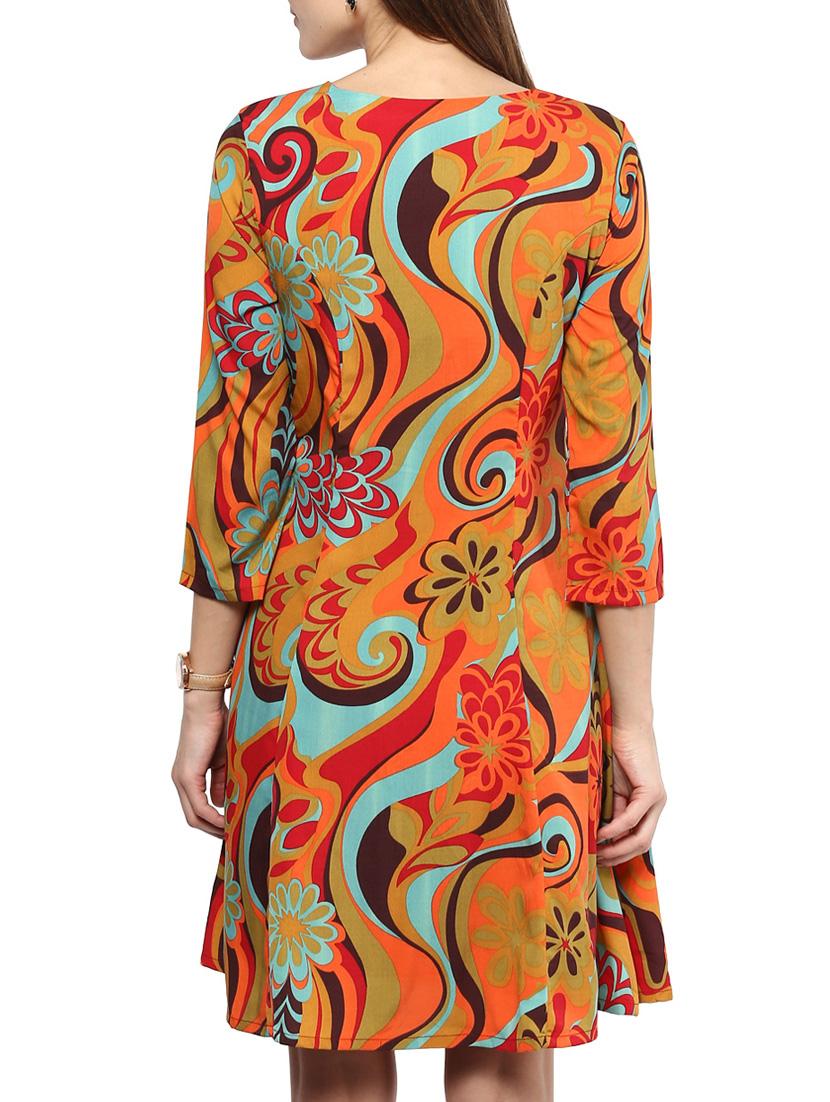 boat neck a-line dress - 10438478 - Zoom Image - 3