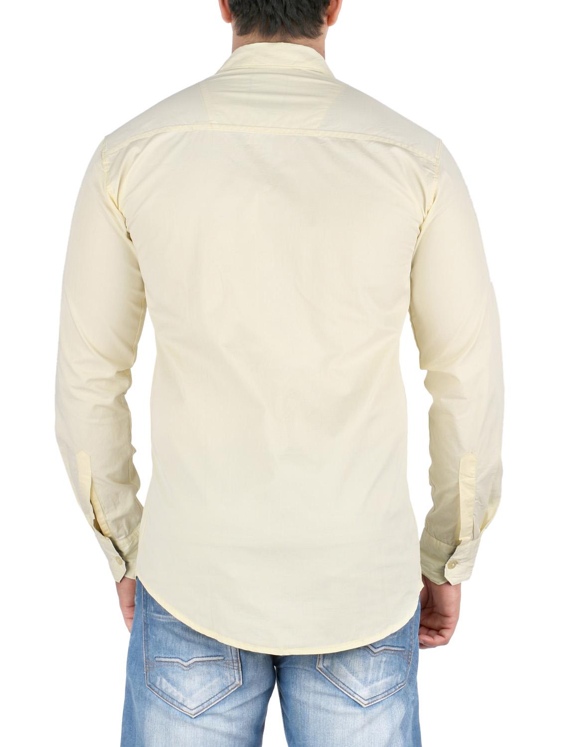 beige cotton casual shirt - 10449242 - Zoom Image - 3