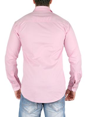 pink cotton casual shirt - 10449243 - Standard Image - 3
