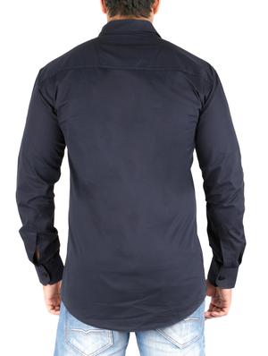 blue cotton casual shirt - 10449246 - Standard Image - 3