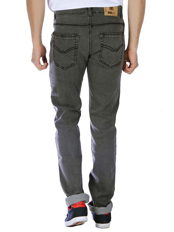 grey cotton plain jean - 10456019 - Zoom Image - 3