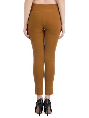 tan cotton jeggings - 10460734 - Standard Image - 3