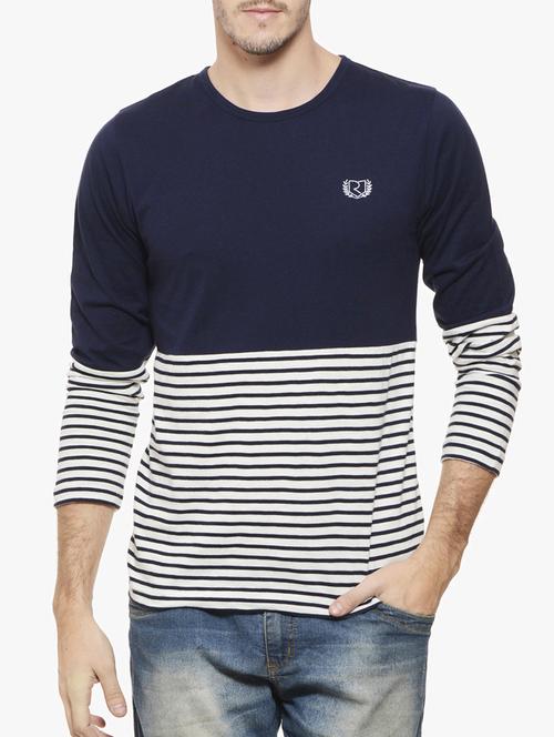 navy blue cotton t-shirt - 10481336 - Standard Image - 1