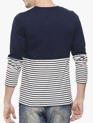 navy blue cotton t-shirt - 10481336 - Standard Image - 3