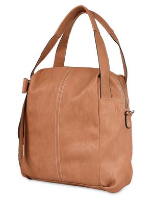 beige leatherette handbag - 1051067 - Standard Image - 6