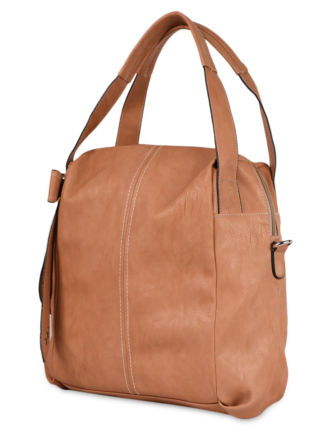 beige leatherette handbag - 1051067 - Zoom Image - 6