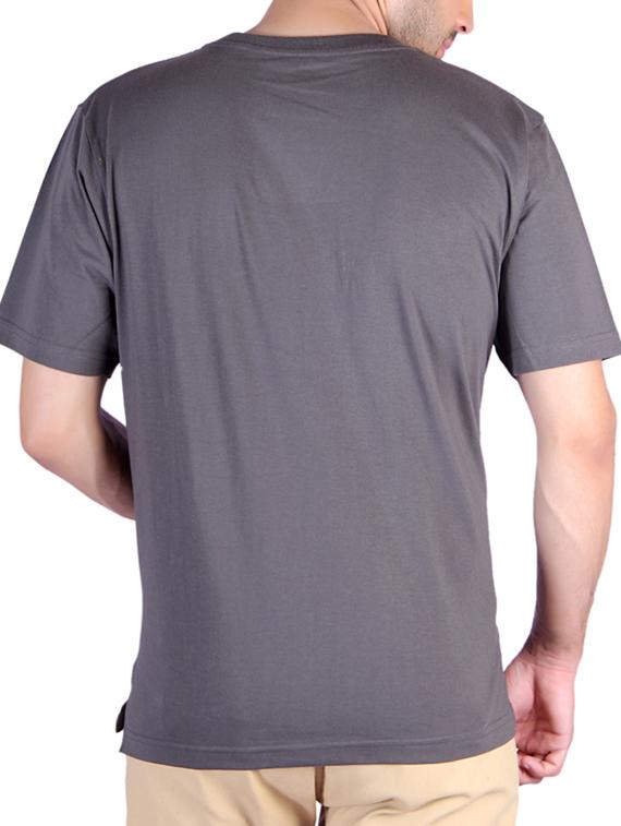 charcoal gray poly cotton tshirt - 10543237 - Zoom Image - 3