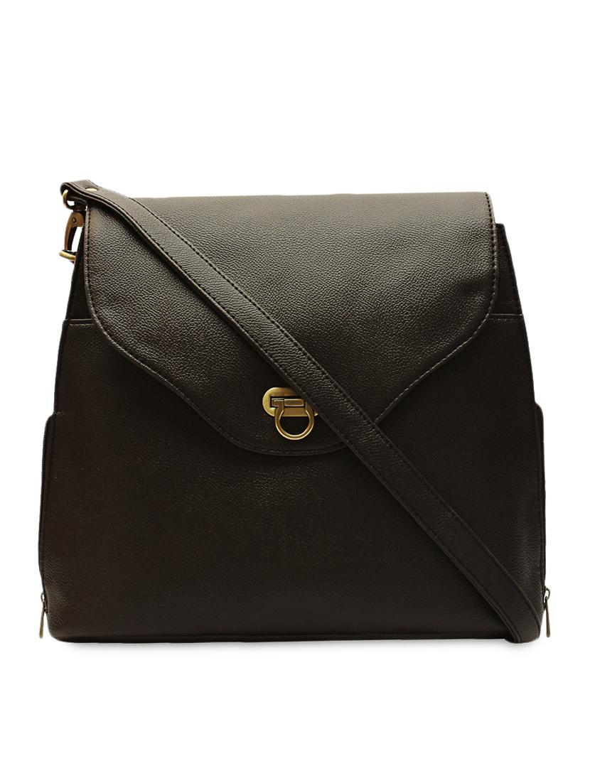brown leatherette sling bag - 1054355 - Zoom Image - 3
