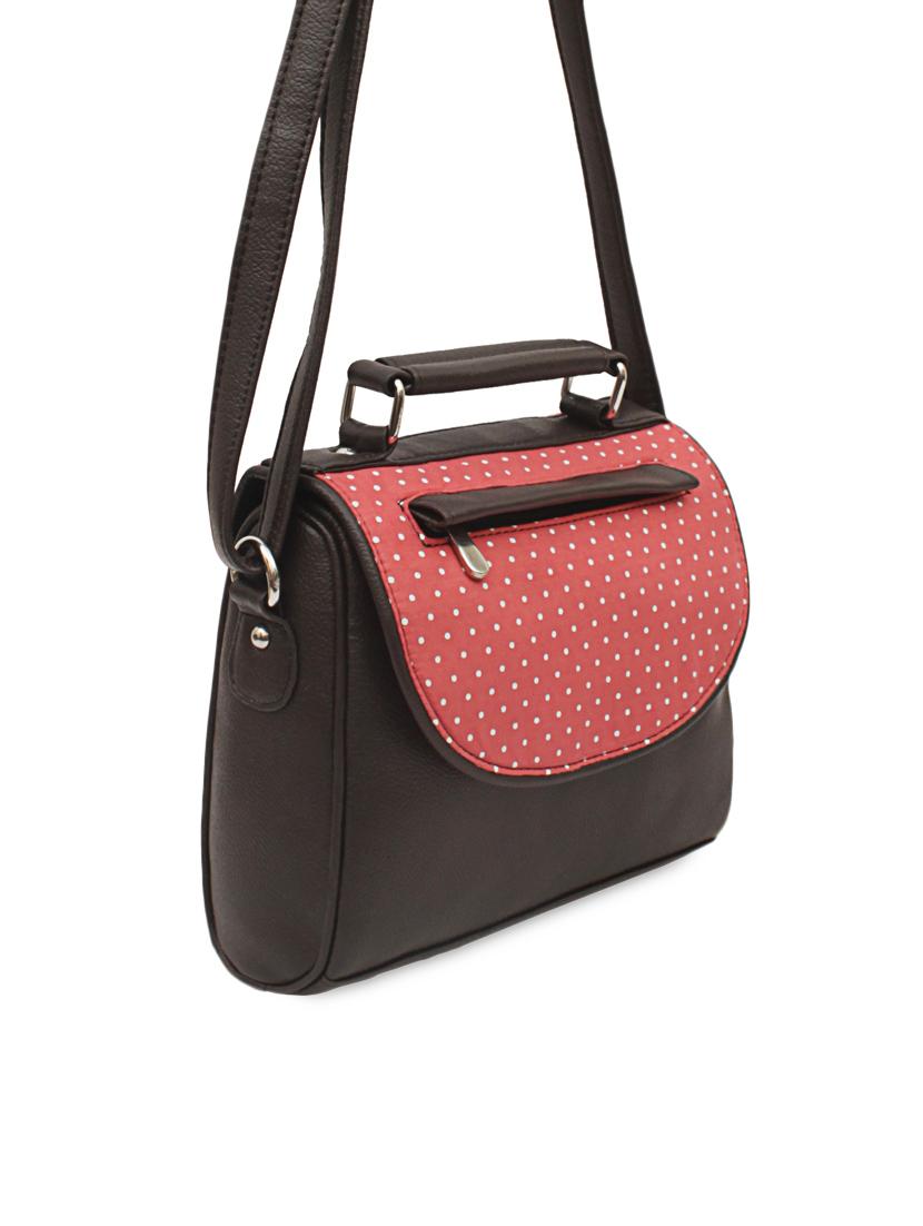multi polka dots printed leatherette sling bag - 1054359 - Zoom Image - 6