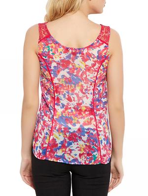 fuchsia georgette top - 10549139 - Standard Image - 3