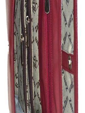maroon leatherette clutch - 10551427 - Standard Image - 3