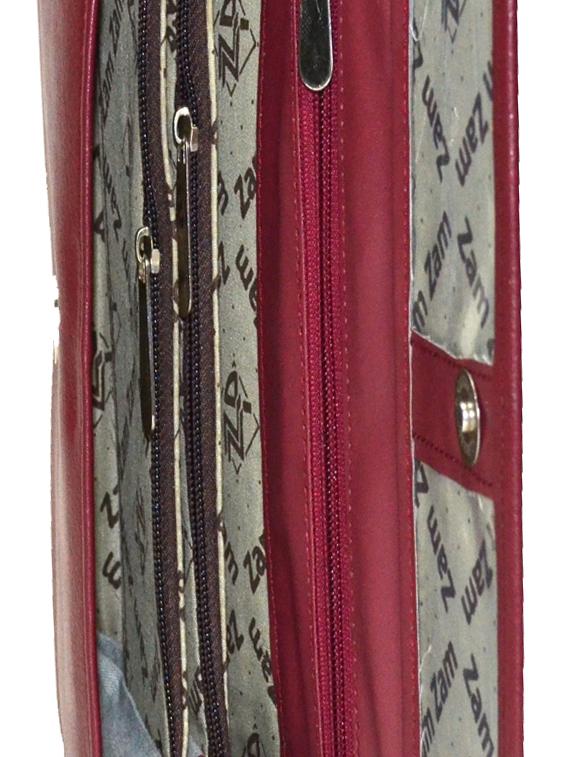 maroon leatherette clutch - 10551427 - Zoom Image - 3