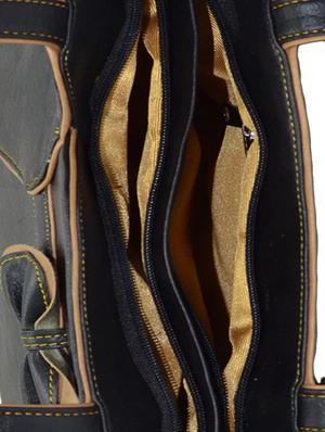 black leatherette handbag - 10551469 - Standard Image - 3