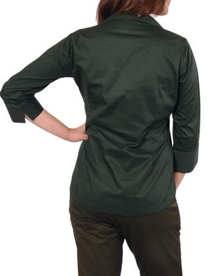 green cotton shirt - 10561828 - Standard Image - 3