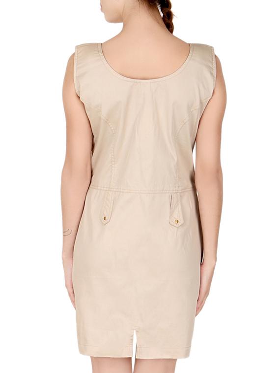 beige cotton dress - 10561836 - Zoom Image - 3