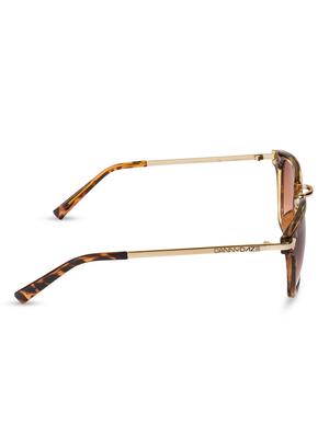 brown printed square frame sunglasses - 1056567 - Standard Image - 3