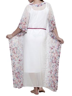 white polyester kaftan - 10571943 - Standard Image - 3
