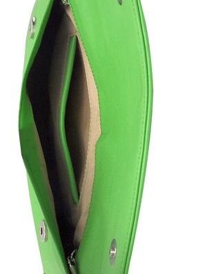 green leatherette sling bag - 10580463 - Standard Image - 3