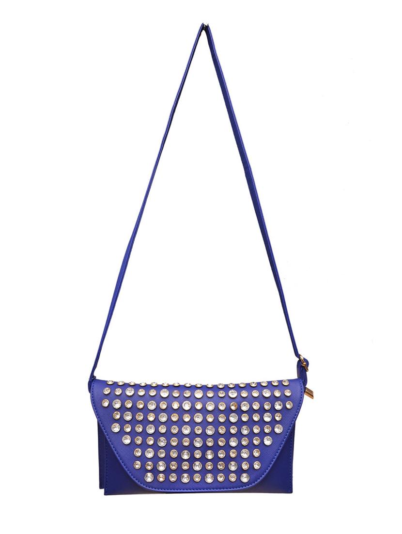 blue leatherette sling bag - 10580612 - Zoom Image - 6