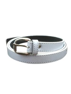 pink, white leatherette belt - 10589264 - Standard Image - 3