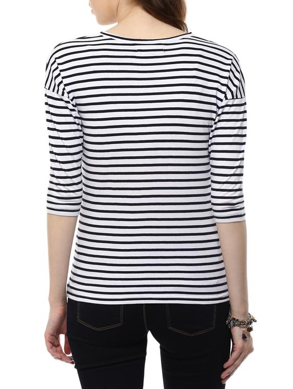 white cotton regular tee - 10604536 - Zoom Image - 3