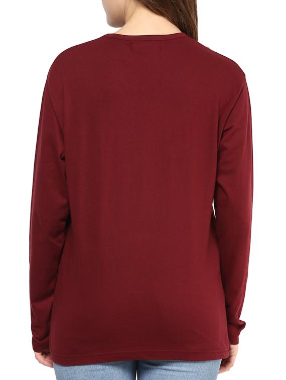 long sleeved solid sweatshirt - 10604553 - Zoom Image - 3