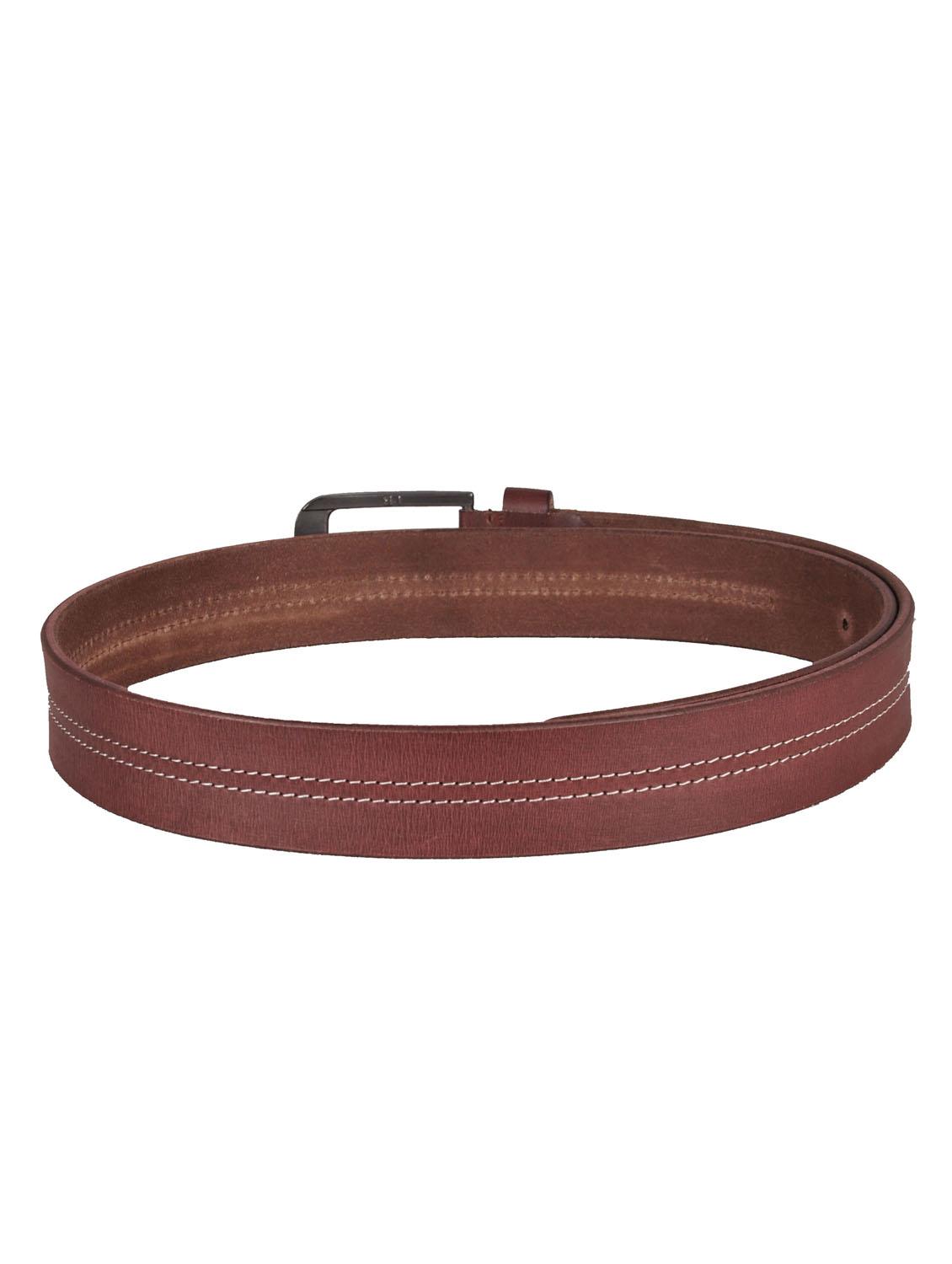 maroon leather belt - 10622548 - Zoom Image - 3