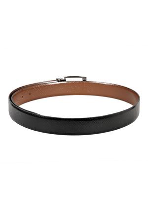 black, brown leather belt - 10622550 - Standard Image - 3