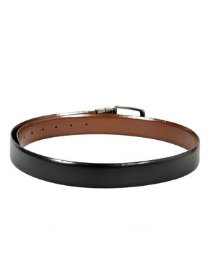 black, brown leather belt - 10622554 - Standard Image - 3