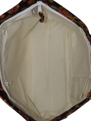 brown fabric handbag - 10643027 - Standard Image - 3