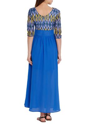 blue polyester dress - 10654937 - Standard Image - 3