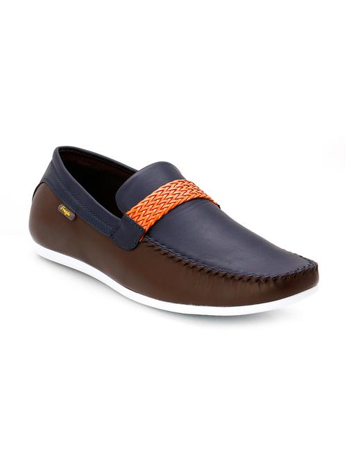 multi colored leatherette slip on loafer - 10662579 - Standard Image - 1