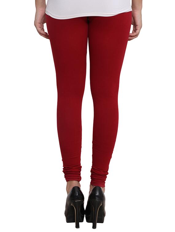 maroon color cotton legging - 10668988 - Zoom Image - 3