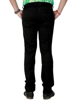 black solid plain jeans - 10669772 - Standard Image - 3