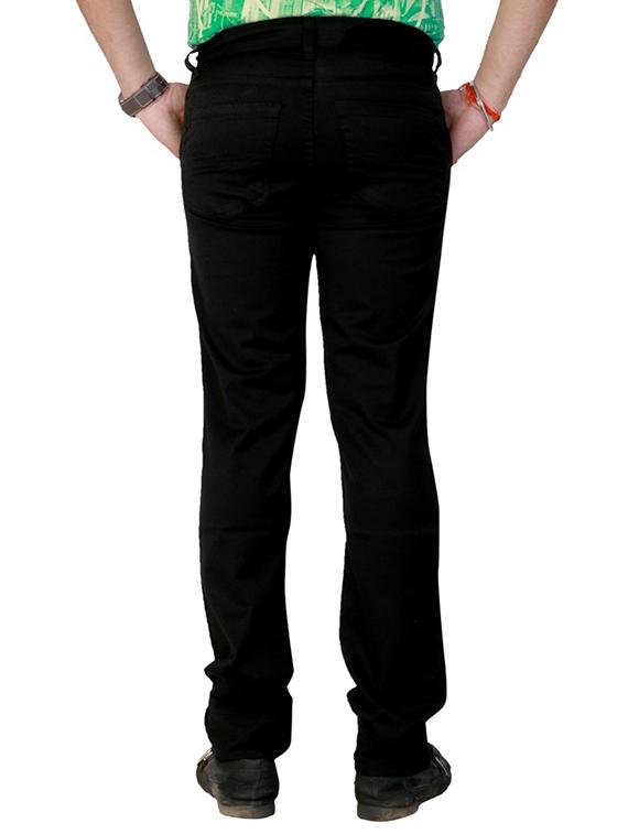 black solid plain jeans - 10669772 - Zoom Image - 3
