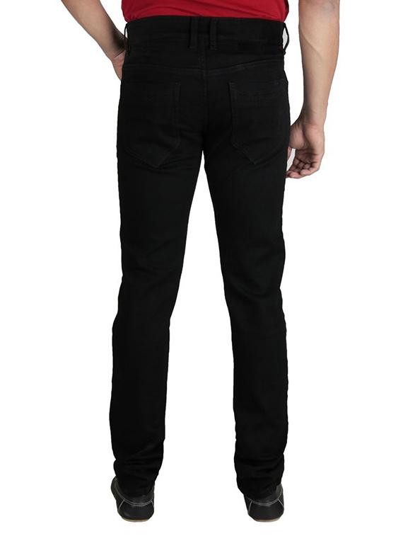 black solid plain jeans - 10669773 - Zoom Image - 3