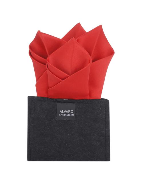 red polyester pocket square - 10682895 - Very Small Image - 1