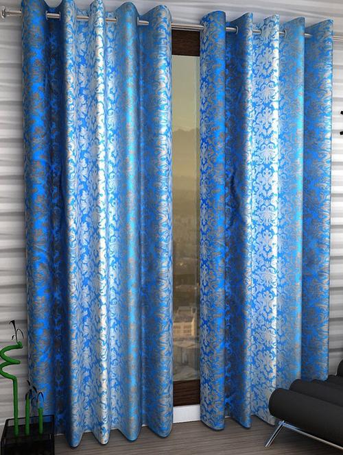 k dã©cor set of 6 beautiful polyester long door curtains - 10697782 - Standard Image - 1