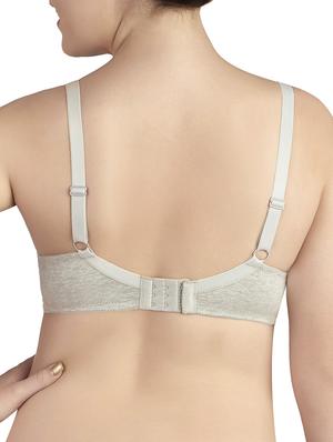grey cotton balconette bra - 10699023 - Standard Image - 3