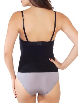black polyester shaper camisole - 10699206 - Standard Image - 3