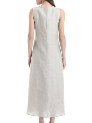beige linen dress - 10700545 - Standard Image - 3