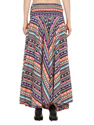 multi colored polyester palazzos - 10709895 - Standard Image - 3