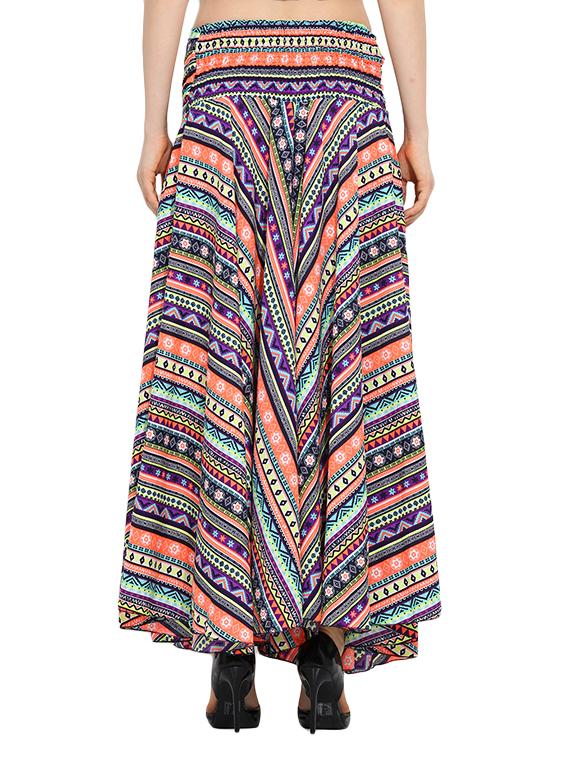 multi colored polyester palazzos - 10709895 - Zoom Image - 3