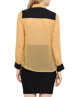 yellow polyester shirt - 10709898 - Standard Image - 3